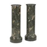 A pair of marble pedestals, probably early 20th century (2)