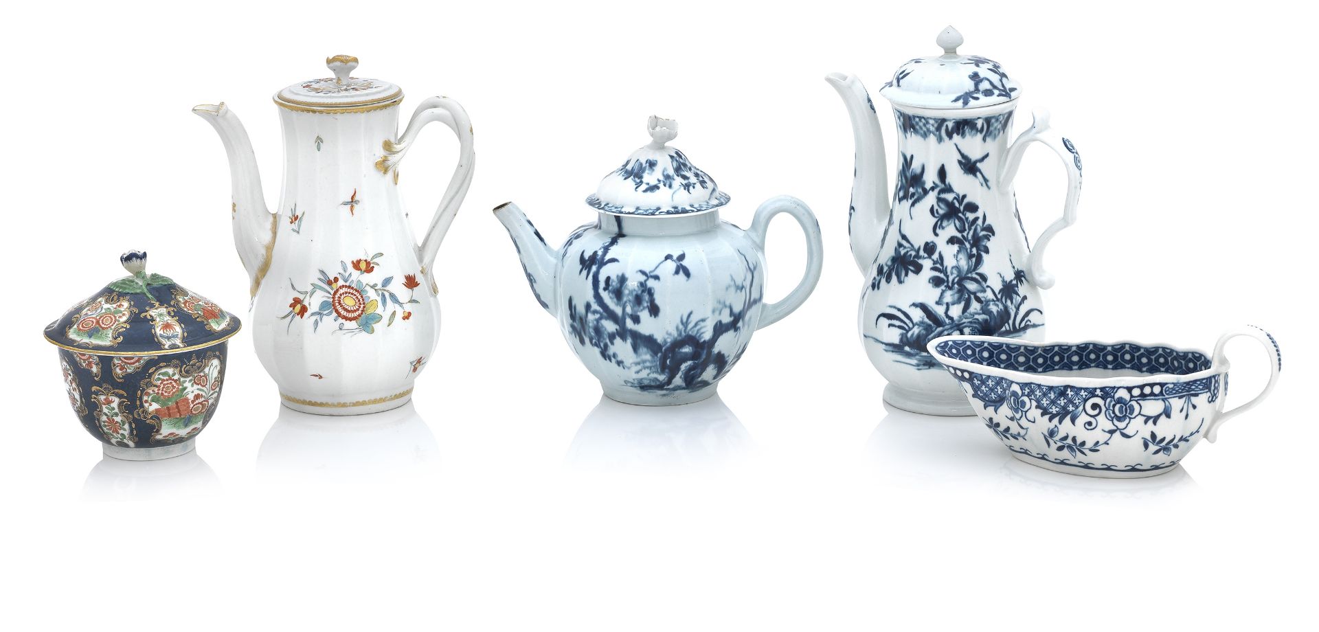 A group of Worcester porcelain 18th century