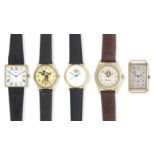 A Group of five various 20th century wristwatches