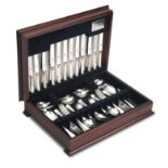 A cased canteen of modern silver flatware by Carrs of Sheffield, 1992