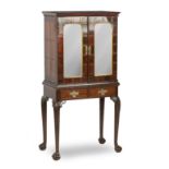 A Flemish 18th century and later mahogany, tortoiseshell, brass and giltwood Cocktail Cabinet on ...