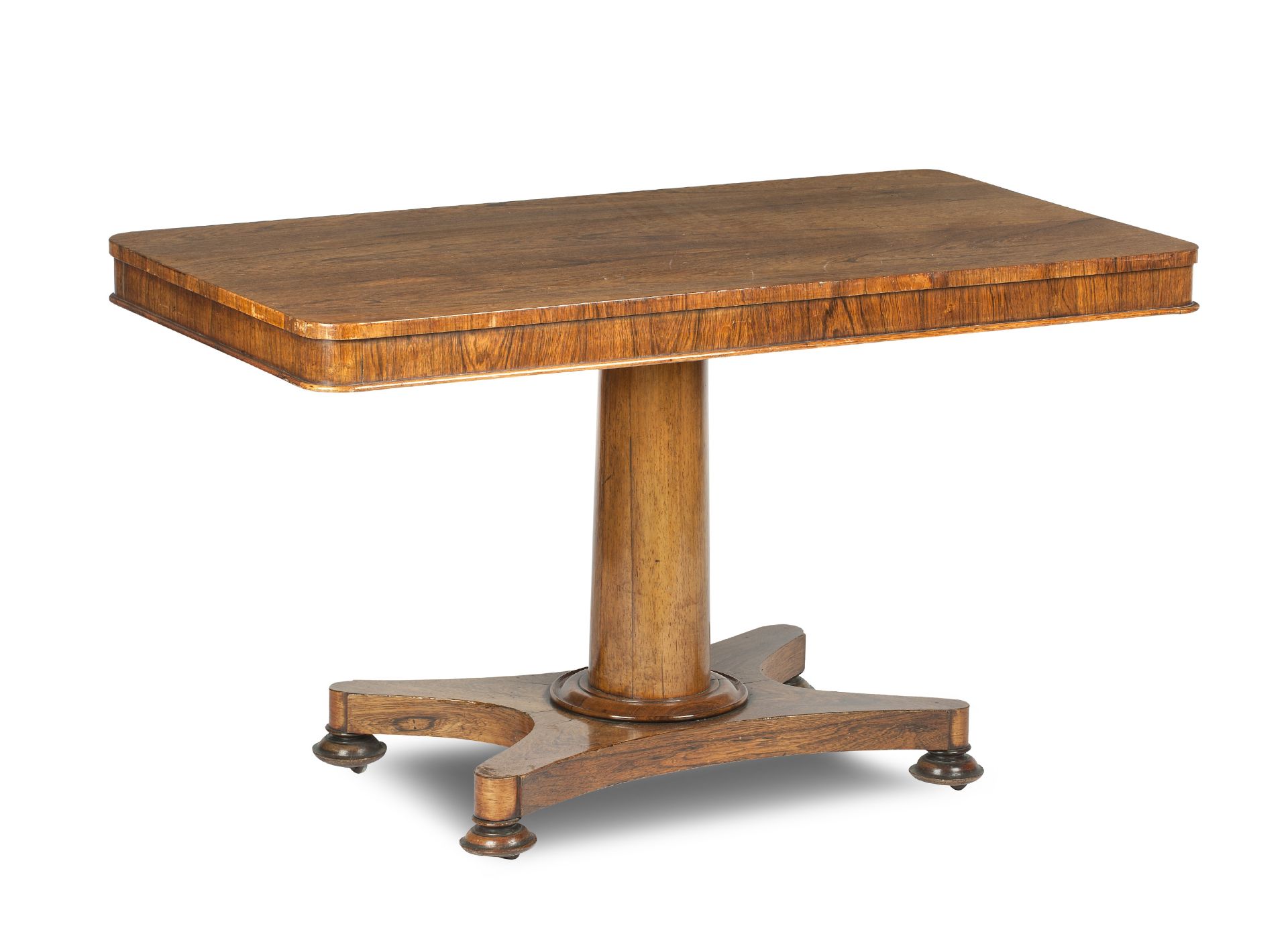 An early 19th century and later rosewood breakfast table