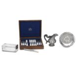 A collection of British and Continental silver various makers and dates