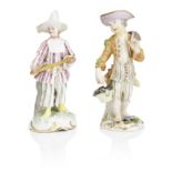 Three German porcelain figures 19th century