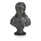 A Wedgwood black basalt bust of Virgil 19th century