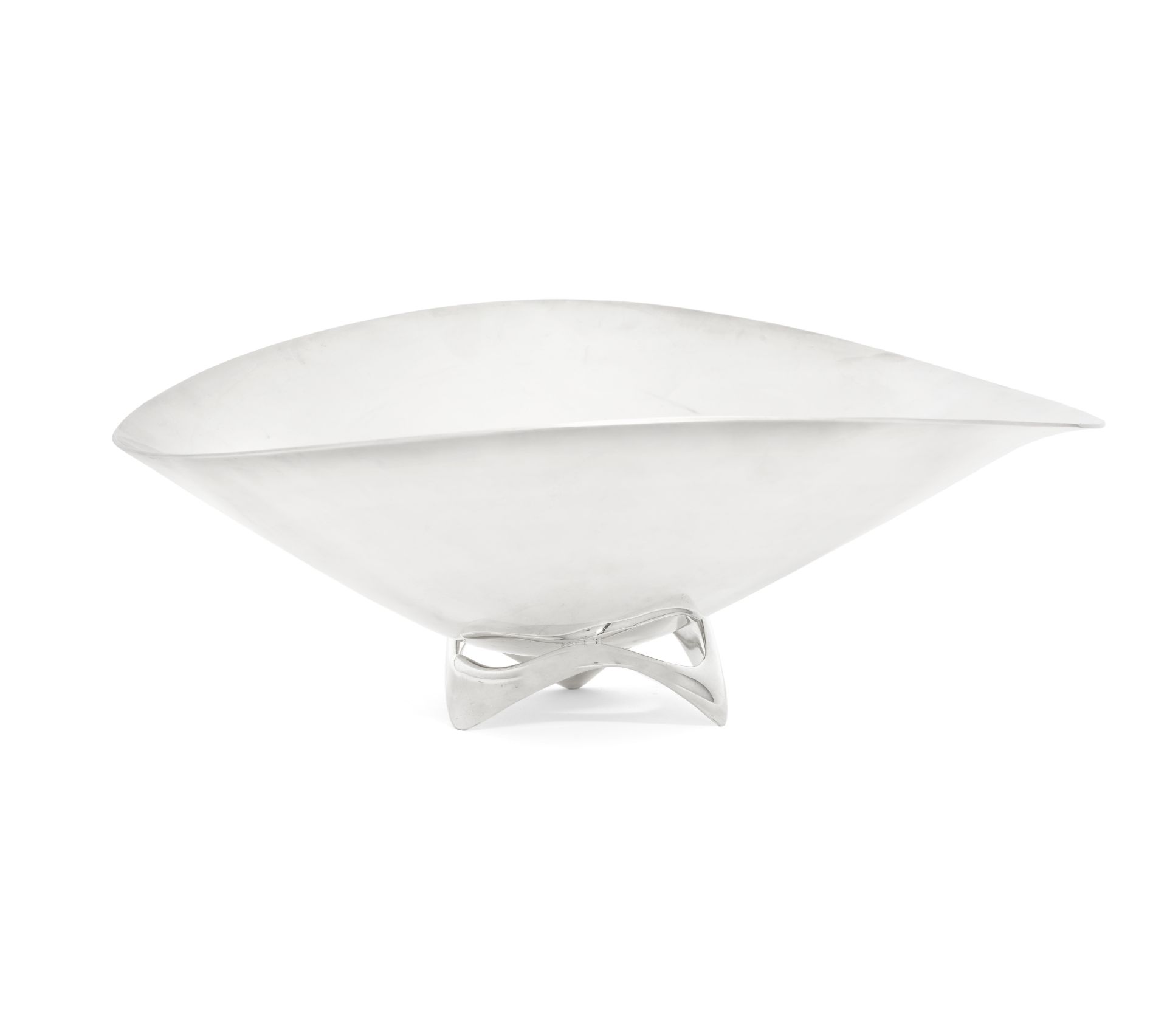 GEORG JENSEN: a large Danish silver centrepiece bowl, designed by Henning Koppel pattern 980A, de...