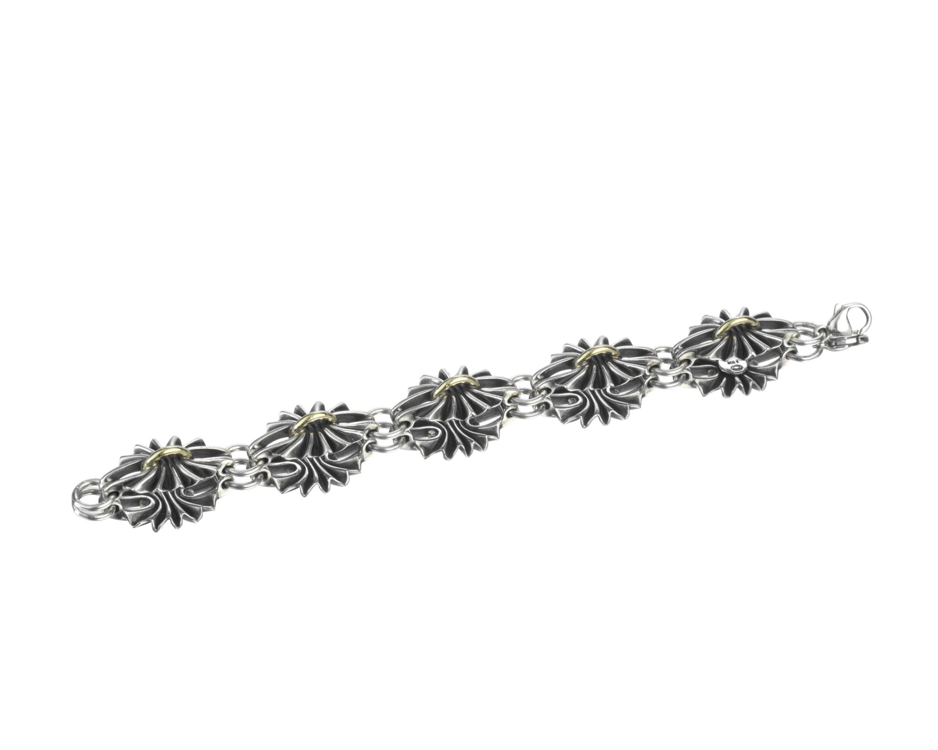 GEORG JENSEN: a Danish silver bracelet pattern 394, designed by Lene Munthe, post 1945 marks