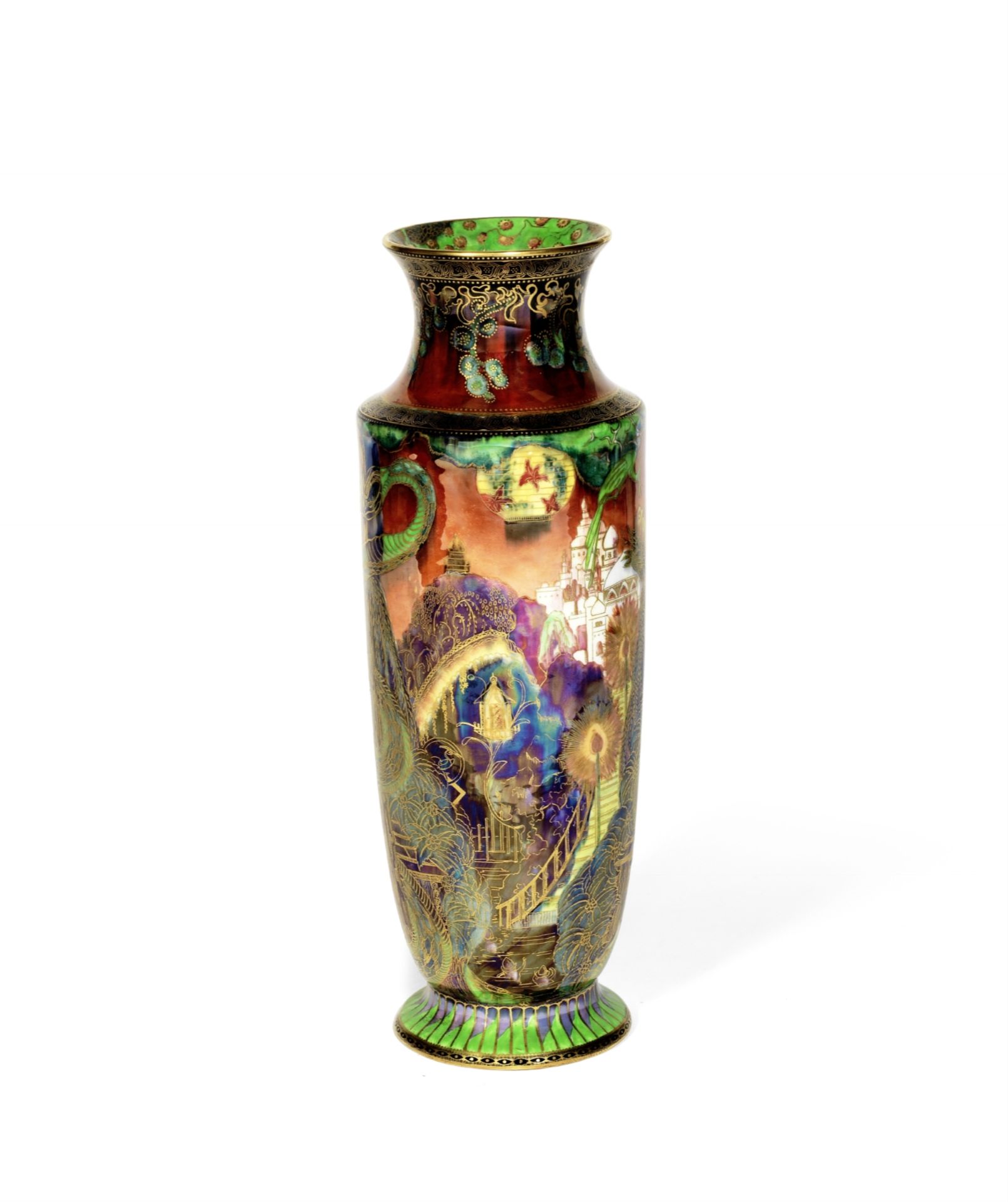 Daisy Makeig-Jones (British, 1881-1945) for Wedgwood A 'Tree Serpent' Fairyland Lustre Vase, circ...