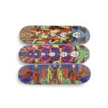 Gilbert & George (British) for Supreme, New York A Set of Three Skateboard Decks, 2019 Edition