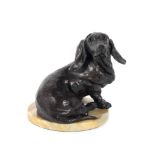 Lorne McKean (British, born 1939) Basset Hound 19.5cm (7 11/16in) high (excluding base) (together...