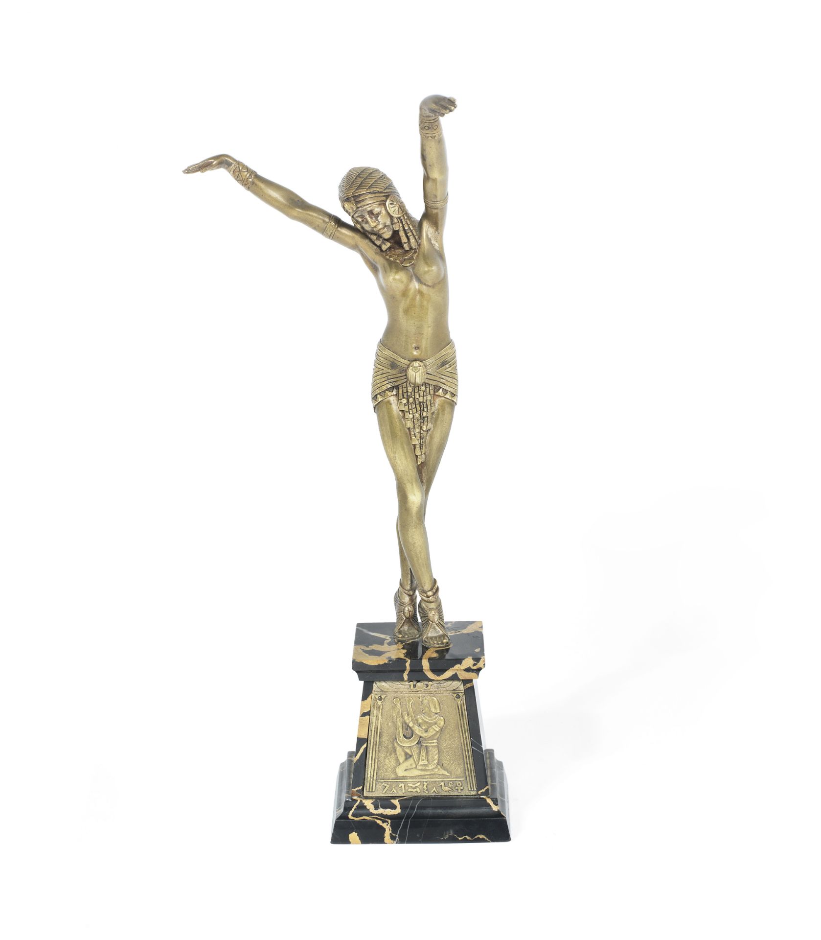 Demetre Chiparus (Romanian, 1886-1947) for Etling 'Egyptian Dancer': A Patinated Bronze Figure, c...