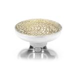 STUART DEVLIN: A silver and silver-gilt filigree covered bowl London 1977