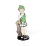 Stefan Dakon (Austrian, 1904-1992) for Goldscheider An Earthenware figure of a Girl Golfer, circa...