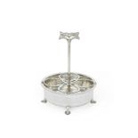 LIBERTY & CO: A silver condiment stand London 1900