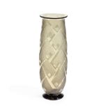 Daum Frères & Cie (French) A French Art Deco Acid-Etched Vase, circa 1930