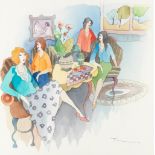 Itzchak Tarkay (Israeli, born 1935) Four ladies seated at a table