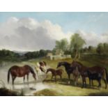 John Frederick Herring, Jnr. (British, 1815-1907) Portraits of the Celebrated Mares: Queen of Tru...