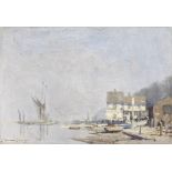 Edward Seago, RWS, RBA (British, 1910-1974) An Autumn Day, Pin Mill, Suffolk