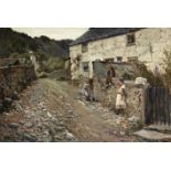 Alfred de Bréanski, RBA (British, 1852-1928) A Welsh village