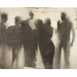 Nikos Kessanlis (Greek, 1930-2004) Six shadows 80 x 100 cm.