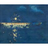 Spyros Vassiliou (Greek, 1902-1985) Sunset 65 x 80 cm. (Painted in 1981.)