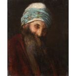 Nikolaos Gyzis (Greek, 1842-1901) Oriental man with beard 20 x 16.5 cm.