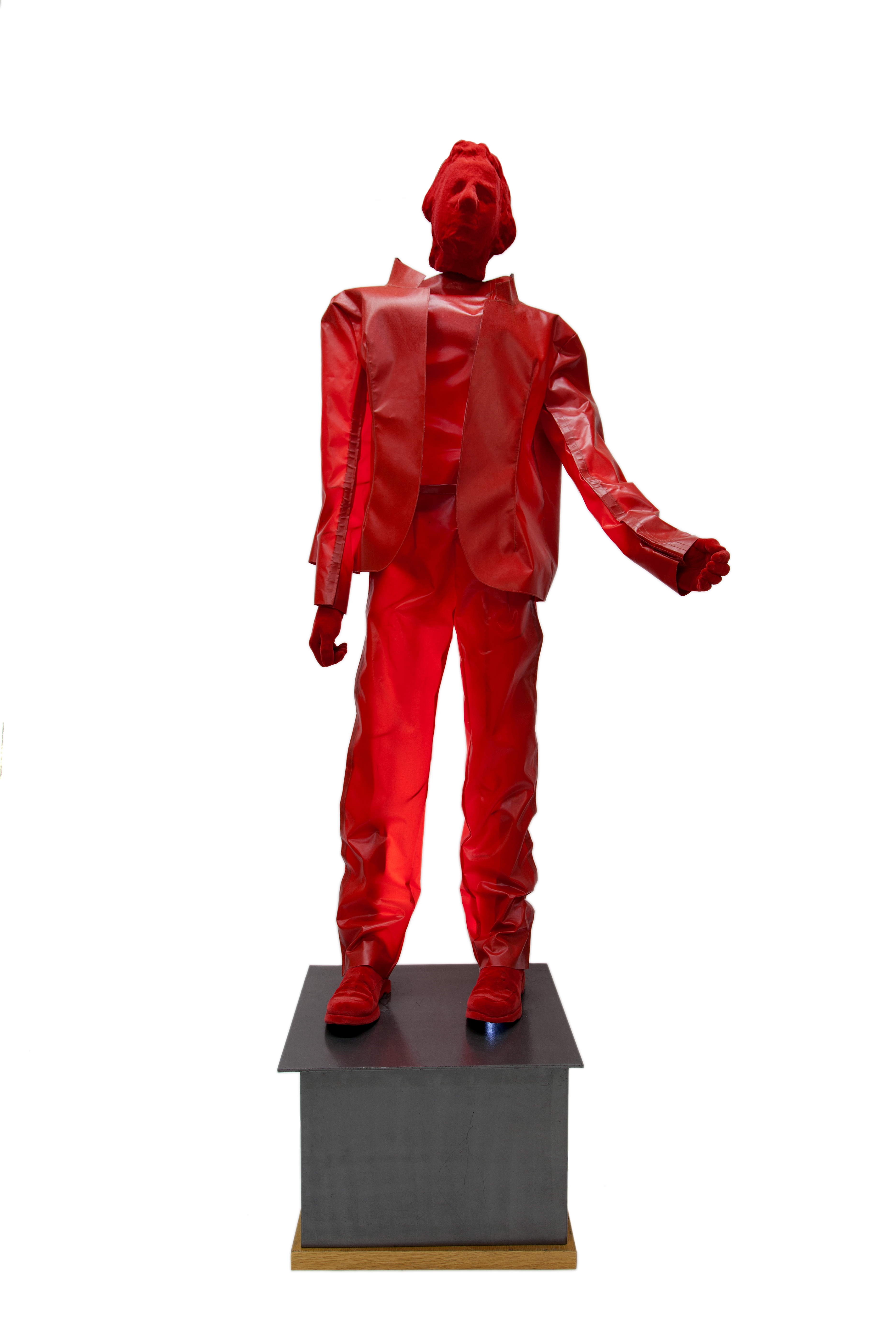 George Lappas (Greek, 1950-2016) Red Man 234 x 87 x 65 cm. (with loose)