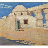Constantinos Maleas (Greek, 1879-1928) Luxor 48.5 x 54.5 cm. (Painted in 1923.)