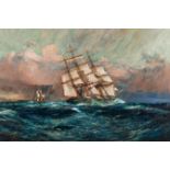 Charles Edward Dixon (British, 1872-1934) The clipper ship Thermopylae