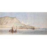 English School, early 19th century An early view of Gibraltar with landmarks