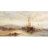 James Webb (British, 1825-1895) 'At Portmadoc, North Wales'