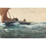 Charles Napier Hemy, RA RWS (British, 1841-1917) 'In the Trough of the Sea'