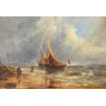 William Joseph Julius Caesar Bond (British, 1833-1926) Coastal scenes, a pair (2)