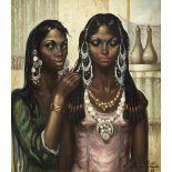 Munir Fahim (Egypt, 1935-1983) Nubian Women