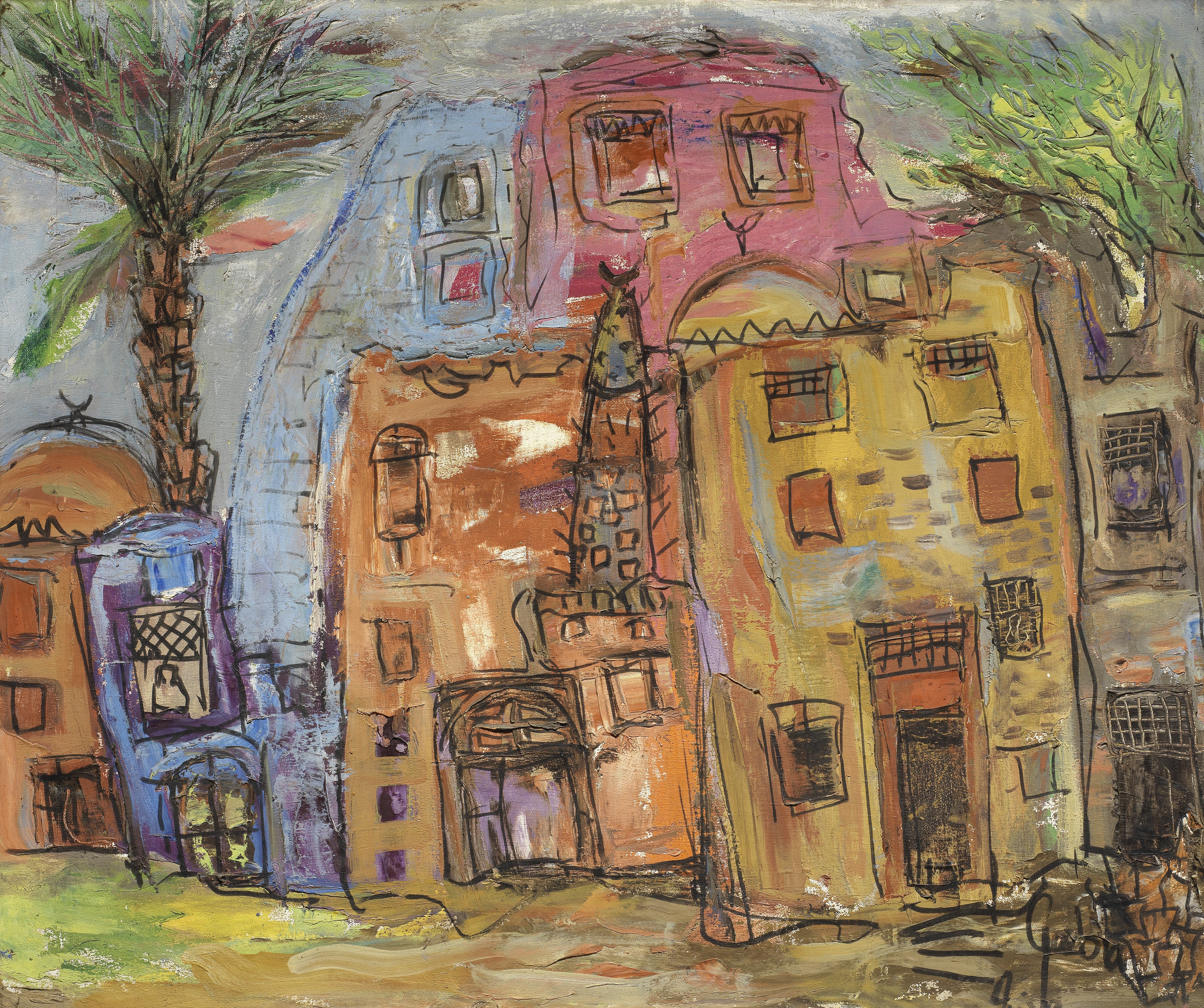 Gazbia Sirry (Egypt, born 1925) The Village
