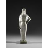 Mahmoud Mokhtar (Egypt, 1891-1934) The Veiled Woman or Princess (El-Amira) 34.5 x 6.2 x 8cm