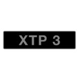 UK VEHICLE REGISTRATION NUMBER 'XTP 3'