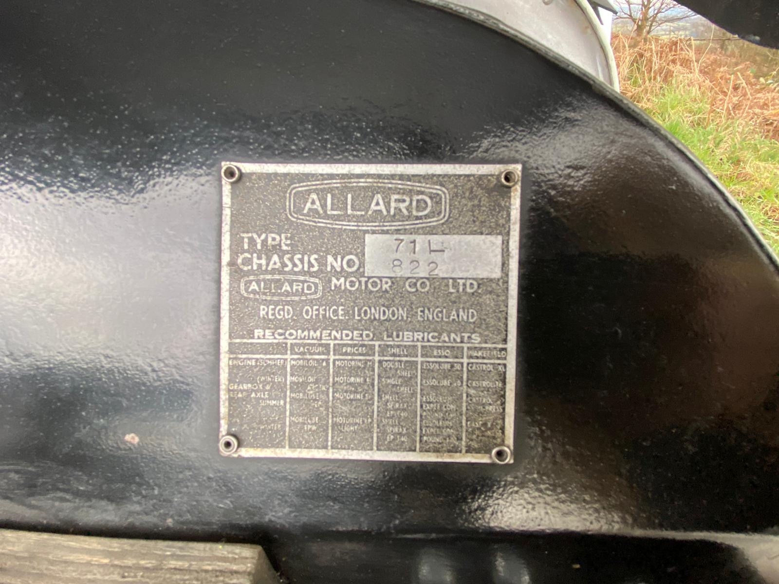 1949 Allard L-Type Tourer Chassis no. 71L822 - Image 12 of 24