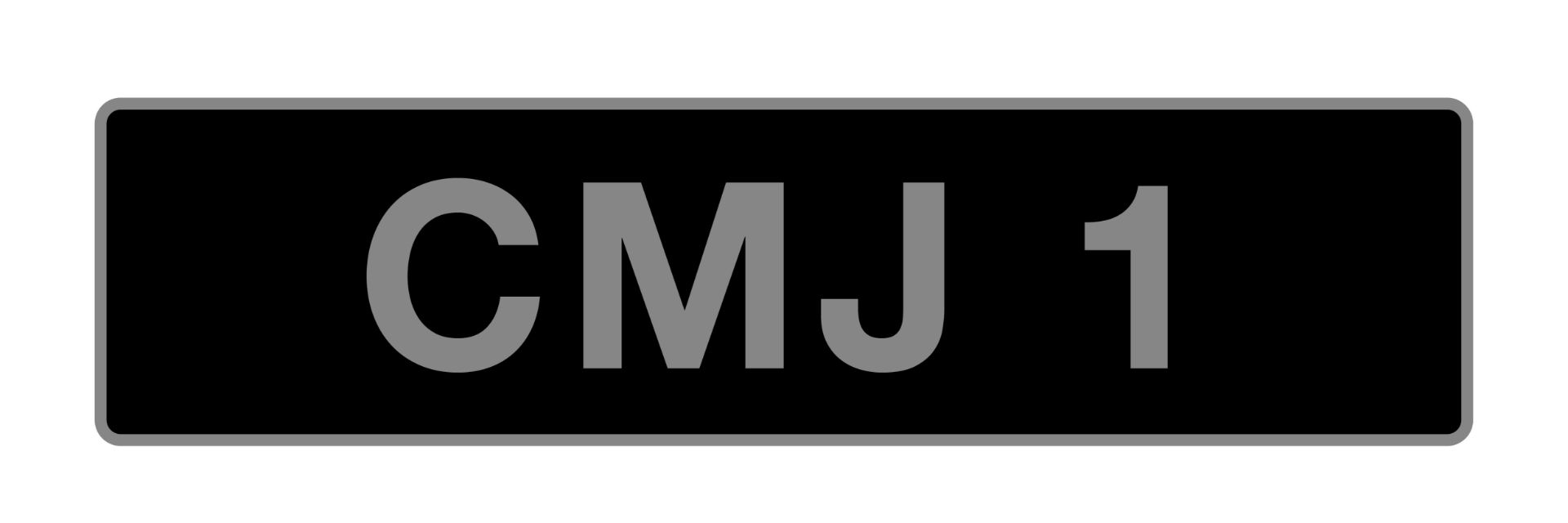 UK Registration Number 'CMJ 1'