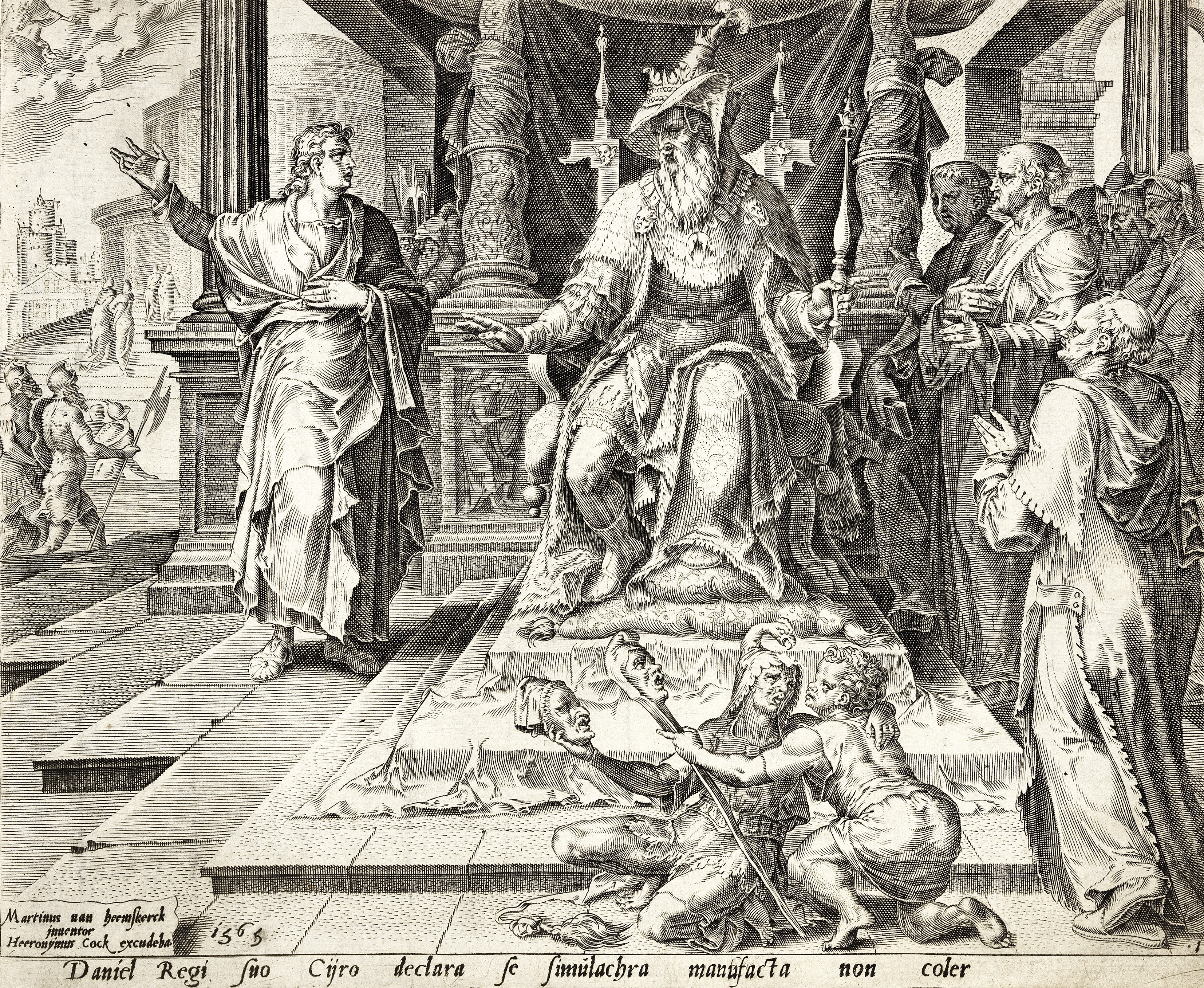 Philips Galle (Flemish 1536-1611) after Maerten van Heemskerck (Dutch 1498-1574) Acta Apostolorum... - Image 2 of 4