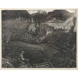 Graham Sutherland O.M. (British, 1903-1980) The Village Etching, 1925, on laid, signed in pencil...