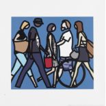 Julian Opie (British, born 1958) Walking in Melbourne 1 Digital print in colours, 2018, on wove, ...