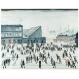 Laurence Stephen Lowry R.A. (British, 1887-1976) Going to the Match Offset lithograph printed in...