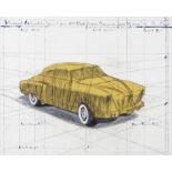 Christo & Jeanne-Claude (AMERICAN, 1935-2020; 1935-2009) Wrapped Automobile (Project for 1950 Stu...