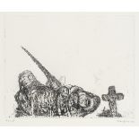 Georg Baselitz (German, born 1938) Hund Etching, 1964, on wove, signed, dated and numbered 14/20,...