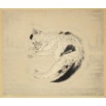 Léonard Tsuguharu Foujita (1886-1968) Sleeping Cat, from Les Chats Etching and aquatint printed ...