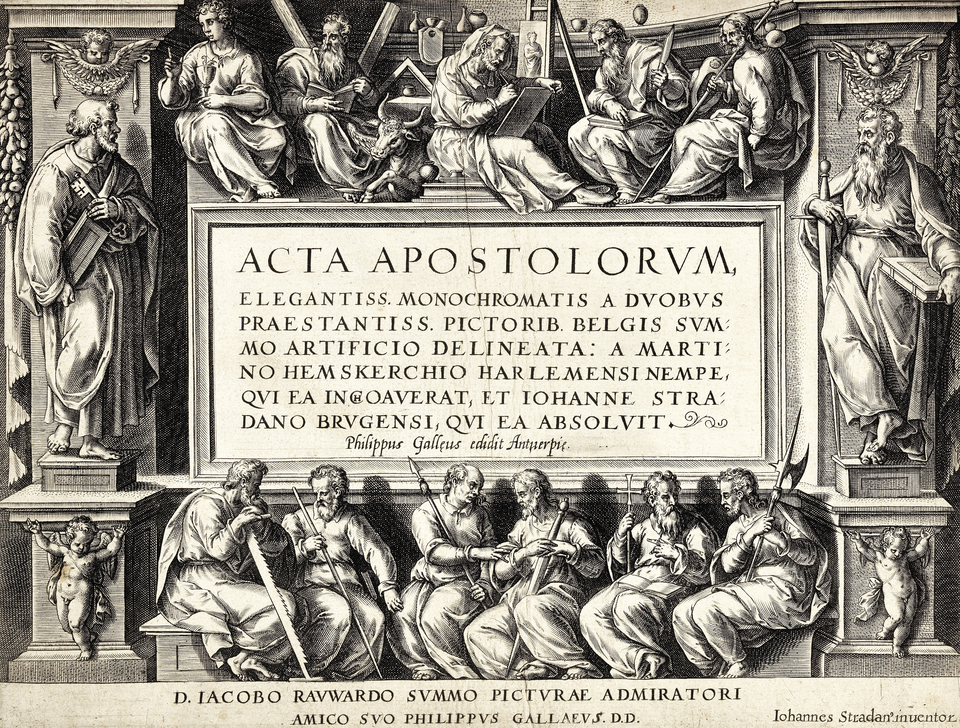 Philips Galle (Flemish 1536-1611) after Maerten van Heemskerck (Dutch 1498-1574) Acta Apostolorum...