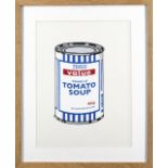 Banksy (British, b. 1975) Soup Can Screenprint in colours, 2005, on wove, numbered 107/250, publi...