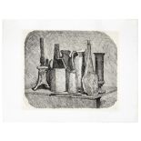 Giorgio Morandi (Italian, 1890-1964) Grande natura morta con la lampada a petrolio Etching, 1930,...