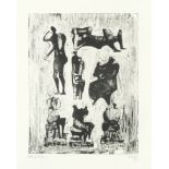 Henry Moore O.M., C.H. (1898-1986) Seven Sculptural Ideas Lithograph printed in colours, 1973, on...